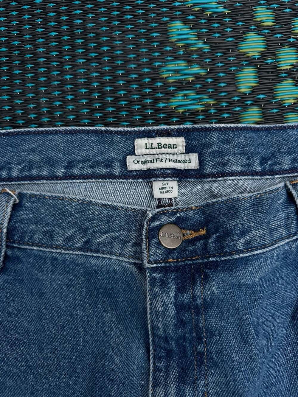 L.L.Bean Original Fit Relaxed Jeans Size MT Blue